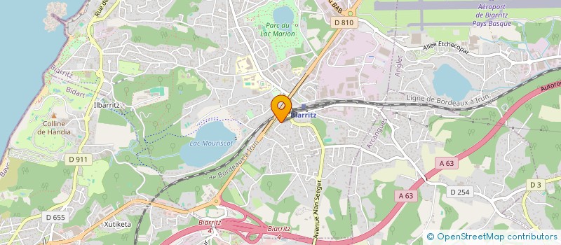 localisation de l'entreprise SCI HINX à BIARRITZ