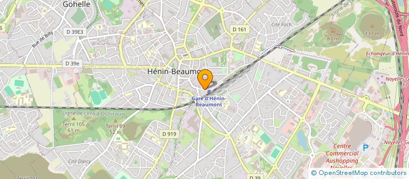 localisation de l'entreprise SCI HIPPO GASTRE à HENIN-BEAUMONT