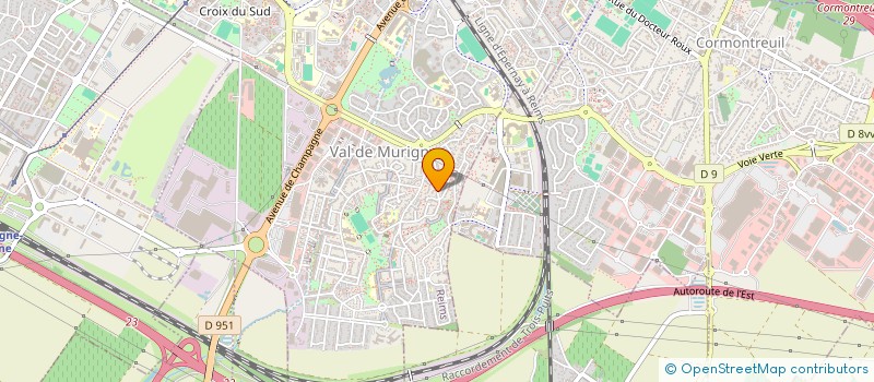 localisation de l'entreprise SCI HIPPOCAMPE  REIMS