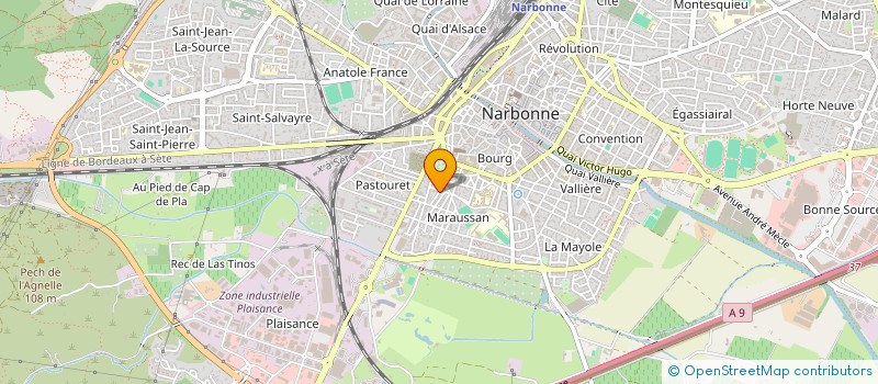 localisation de l'entreprise SCI HIPPOCAMPE à NARBONNE