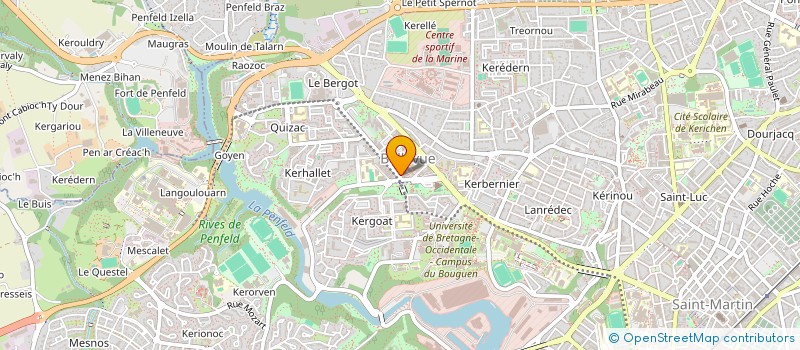 localisation de l'entreprise SCI HIPPOCRATE 001  BREST