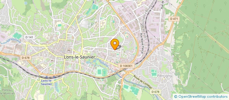 localisation de l'entreprise SCI HIPPOCRATE  LONS-LE-SAUNIER