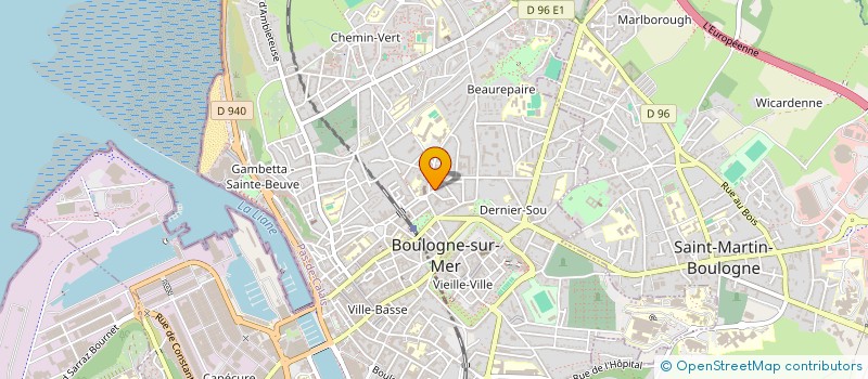 localisation de l'entreprise SCI HIPPOCRATE à BOULOGNE-SUR-MER