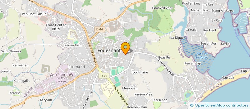 localisation de l'entreprise SCI HIPPOCRATE  FOUESNANT