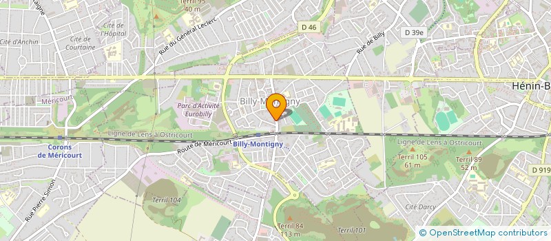 localisation de l'entreprise SCI HIPPOCRATE à BILLY-MONTIGNY