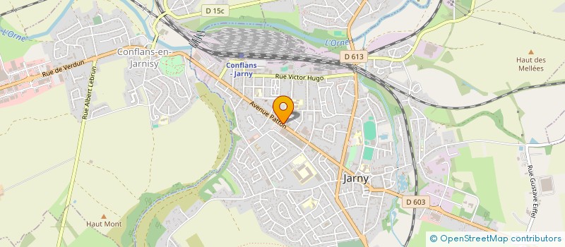 localisation de l'entreprise SCI HIPPOCRATE  JARNY