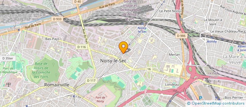 localisation de l'entreprise SCI HIPPOCRATE à NOISY-LE-SEC