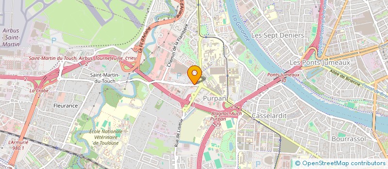 localisation de l'entreprise SCI HIPPOCRATE à TOULOUSE