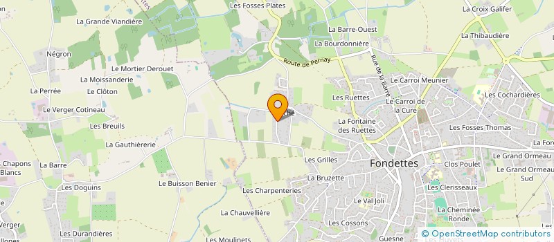localisation de l'entreprise SCI HIPPOLYTE à FONDETTES