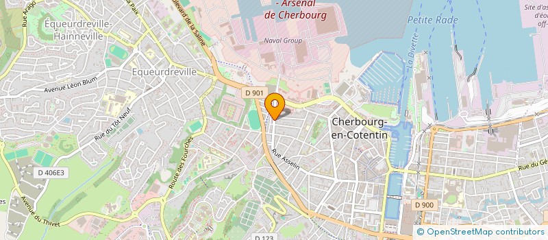 localisation de l'entreprise SCI HIPPOLYTE à CHERBOURG-EN-COTENTIN