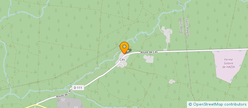 localisation de l'entreprise SCI HIPPURUS  BELIN-BELIET