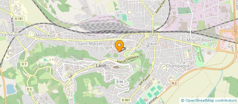 localisation de l'entreprise SCI HIRAM à LAON