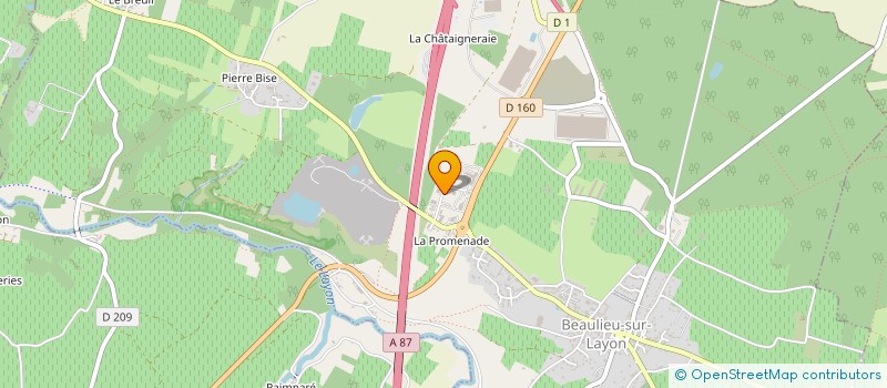 localisation de l'entreprise SCI HIRAM  BEAULIEU-SUR-LAYON