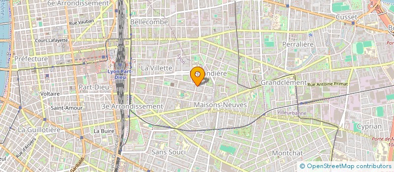 localisation de l'entreprise SCI HIRIS  LYON