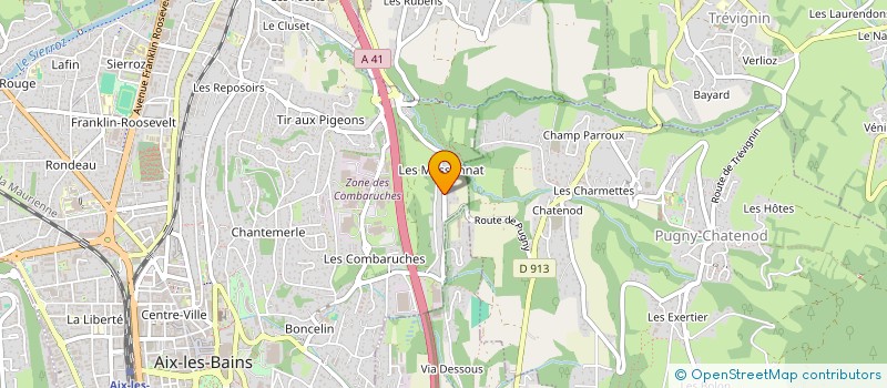 localisation de l'entreprise SCI HIRISA  AIX-LES-BAINS