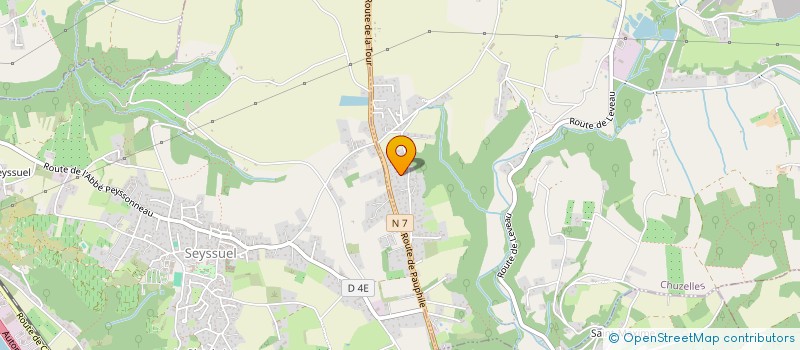 localisation de l'entreprise SCI HIRO  CHUZELLES