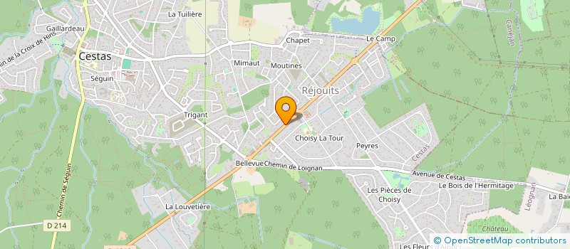 localisation de l'entreprise SCI HIRT  CESTAS