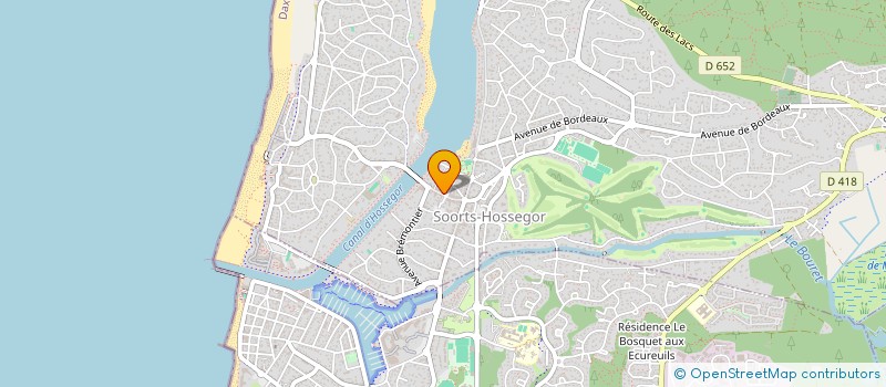 localisation de l'entreprise SCI HIRU ANAYAK  SOORTS-HOSSEGOR
