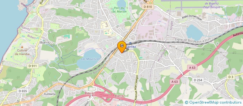 localisation de l'entreprise SCI HIRUEK à BIARRITZ