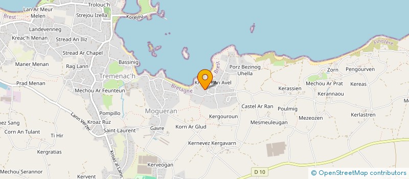 localisation de l'entreprise SCI HIRVOAS  PLOUGUERNEAU