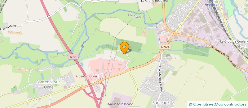 localisation de l'entreprise SCI HIS à SARCEAUX