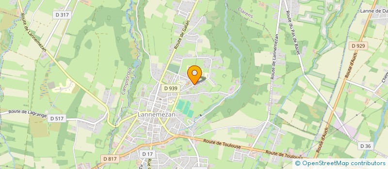 localisation de l'entreprise SCI HISAAC  LANNEMEZAN