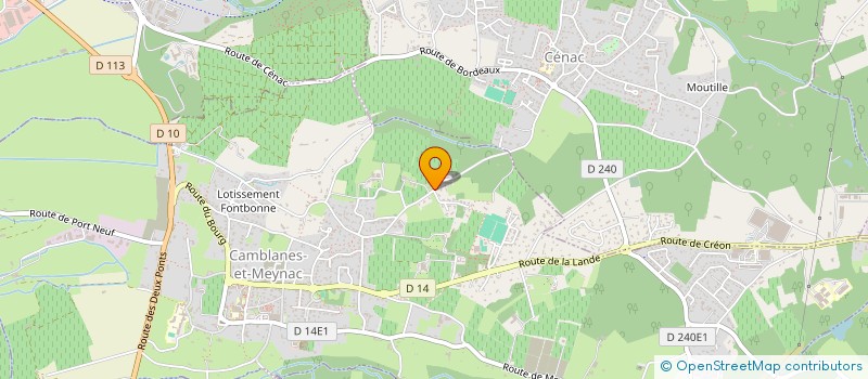 localisation de l'entreprise SCI HISALA-POIRIER  CAMBLANES-ET-MEYNAC