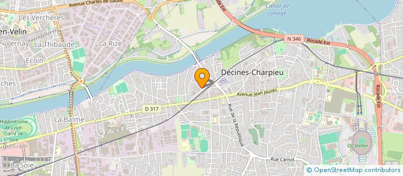 localisation de l'entreprise SCI HISPANIE  DECINES CHARPIEU