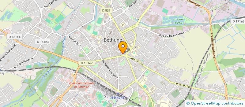 localisation de l'entreprise SCI HISTOIRE D'O TEMPS TIQUE  BETHUNE