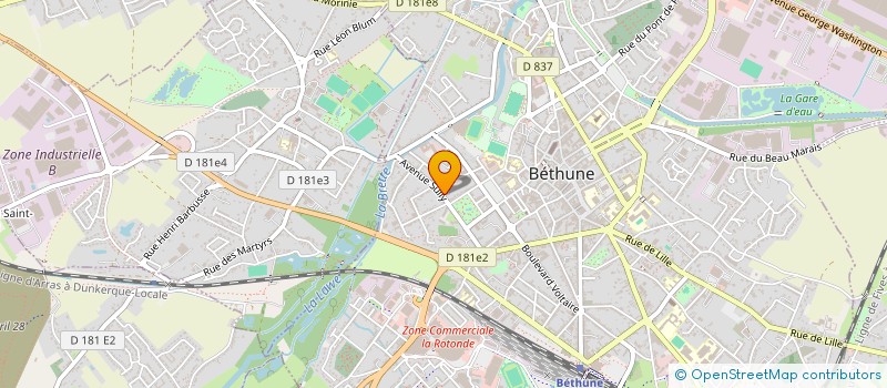 localisation de l'entreprise SCI HISTOIRE DE FAMILLE  BETHUNE