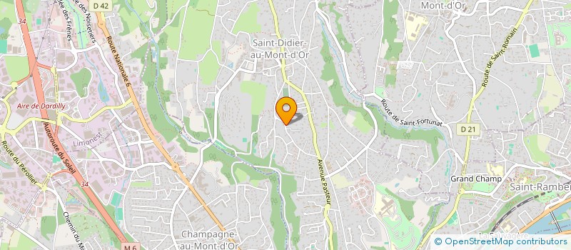 localisation de l'entreprise SCI HISTOIRE DE FAMILLE  SAINT-DIDIER-AU-MONT-D OR