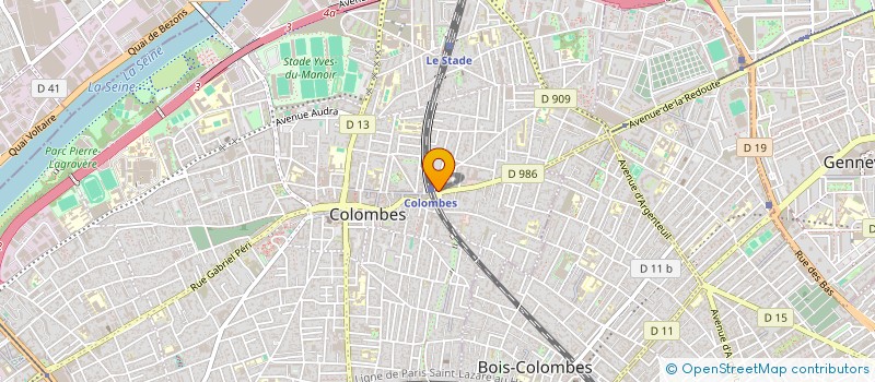 localisation de l'entreprise SCI HISYAR à COLOMBES