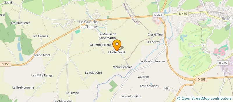 localisation de l'entreprise SCI HITTNER-SCHMIDT à BELFORET-EN-PERCHE