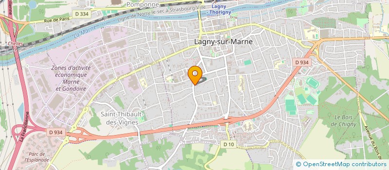 localisation de l'entreprise SCI HIVAOA  LAGNY-SUR-MARNE