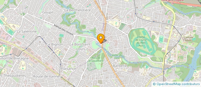 localisation de l'entreprise SCI HIVELIN à ORVAULT