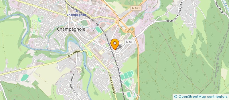 localisation de l'entreprise SCI HIZAK  CHAMPAGNOLE