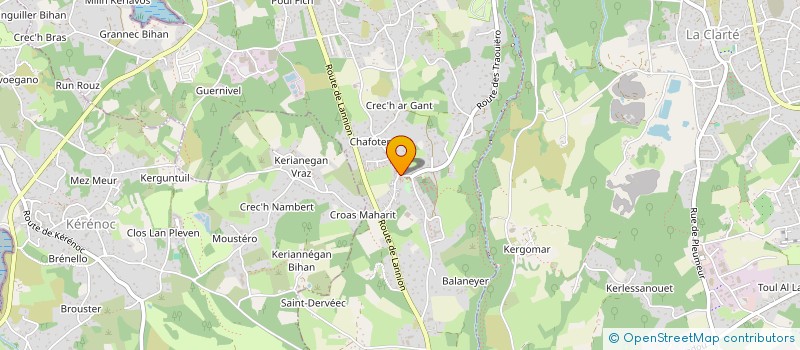 localisation de l'entreprise SCI HJ  TREGASTEL