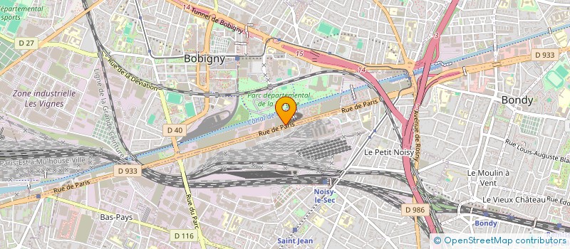 localisation de l'entreprise SCI HJ  BOBIGNY