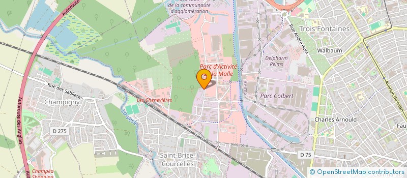 localisation de l'entreprise SCI HJ RAZZAK  SAINT-BRICE-COURCELLES