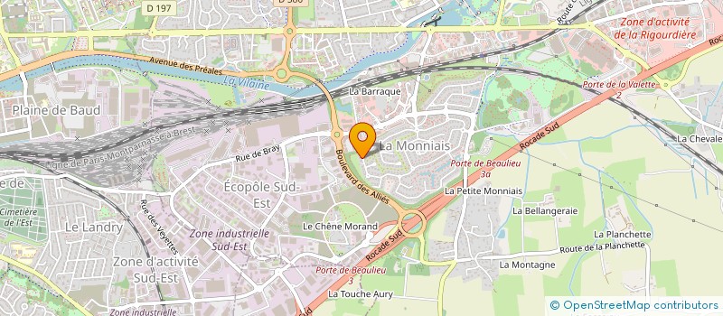 localisation de l'entreprise SCI HJC  CESSON-SEVIGNE