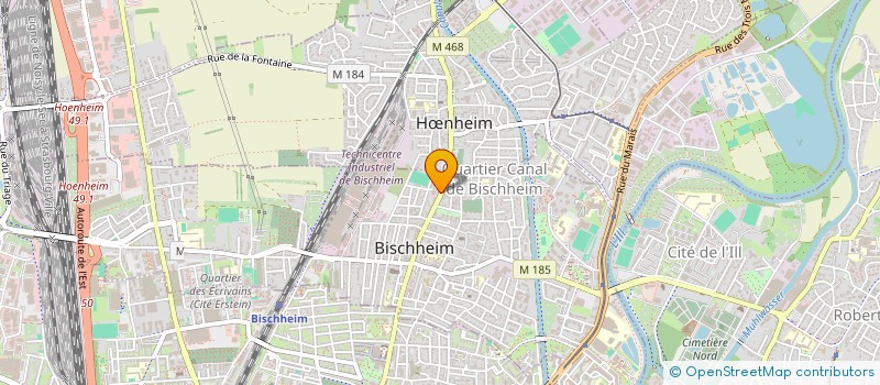 localisation de l'entreprise SCI HJD  BISCHHEIM