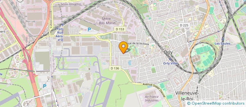 localisation de l'entreprise SCI HJL  ORLY