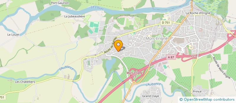 localisation de l'entreprise SCI HJMOS ACACIAS  MURS-ERIGNE