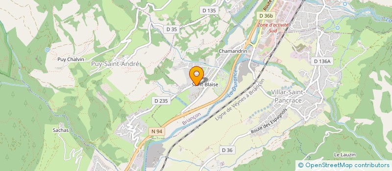 localisation de l'entreprise SCI HJMPRO à BRIANCON