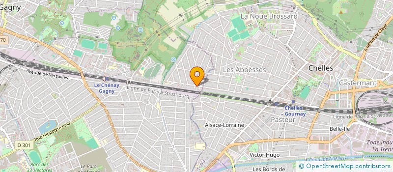 localisation de l'entreprise SCI HJN à GAGNY