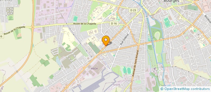 localisation de l'entreprise SCI HJR  BOURGES