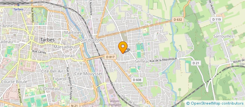 localisation de l'entreprise SCI HJY  SEMEAC