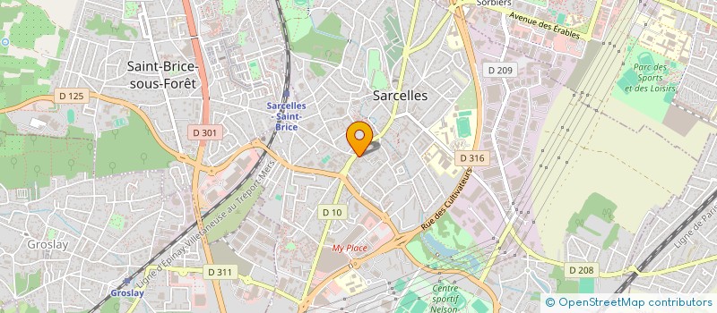 localisation de l'entreprise SCI HK à SARCELLES