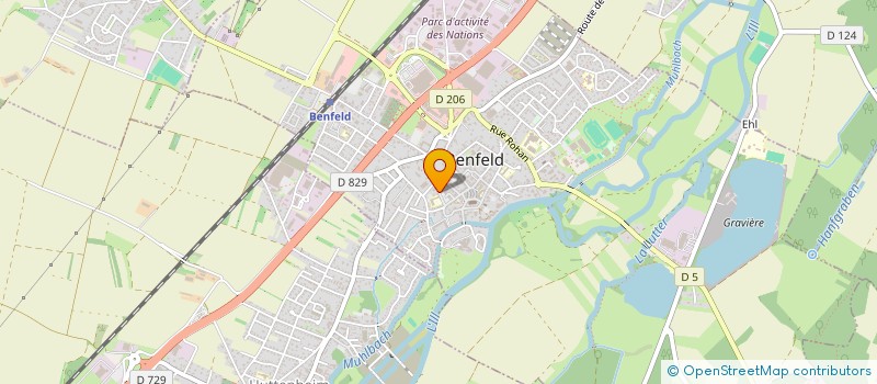 localisation de l'entreprise SCI HK  BENFELD