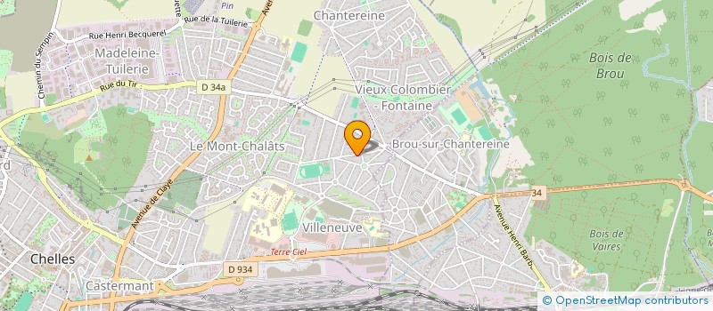 localisation de l'entreprise SCI HK  CHELLES